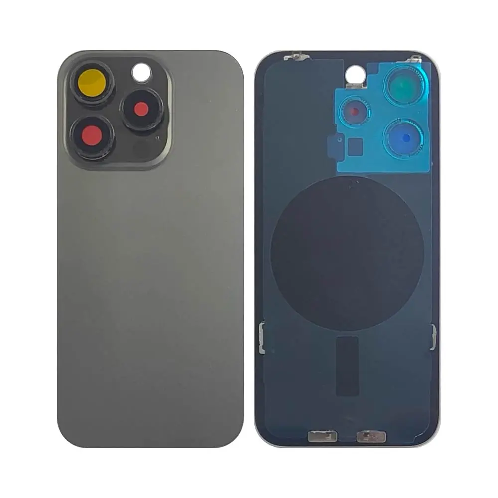 Vitre Arrière iPhone 15 Pro Titane Noir