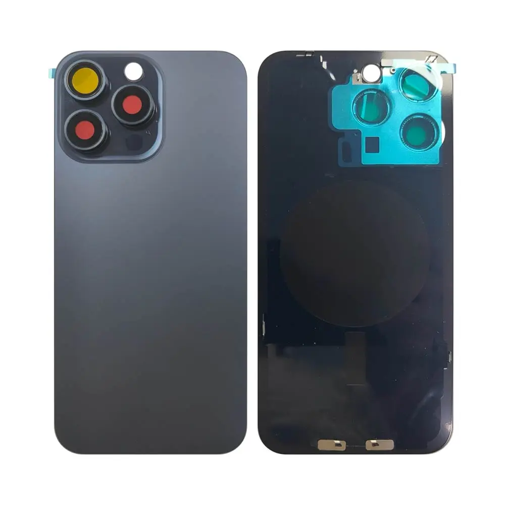 Vitre Arrière iPhone 15 Pro Max Titane Bleu