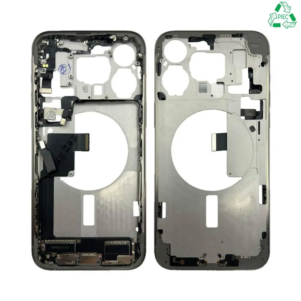 Châssis Central iPhone 15 Pro Max Titane Blanc
