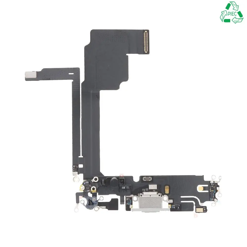 Connecteur de Charge iPhone 15 Pro Max Titane Blanc
